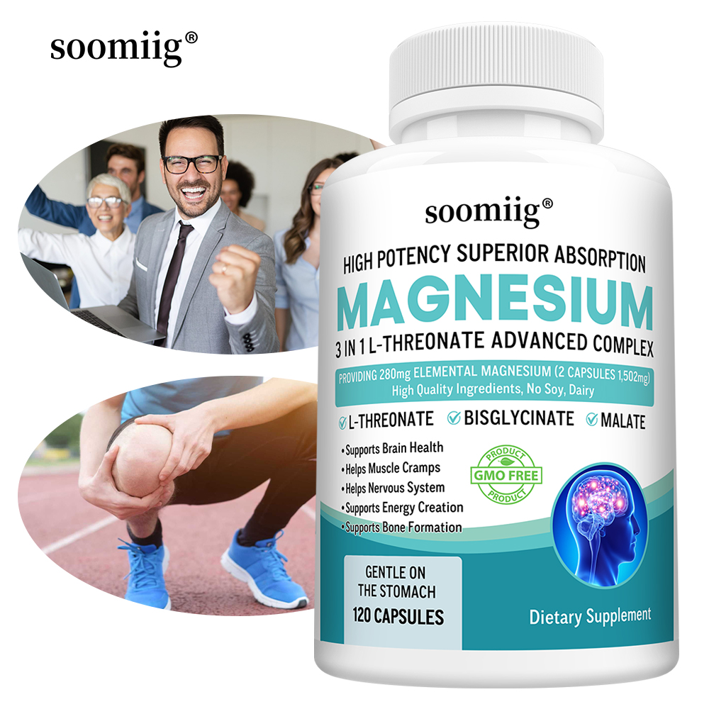 Magnesium Glycinate Capsule - 3 في 1 - ثريونات المغنيسيوم