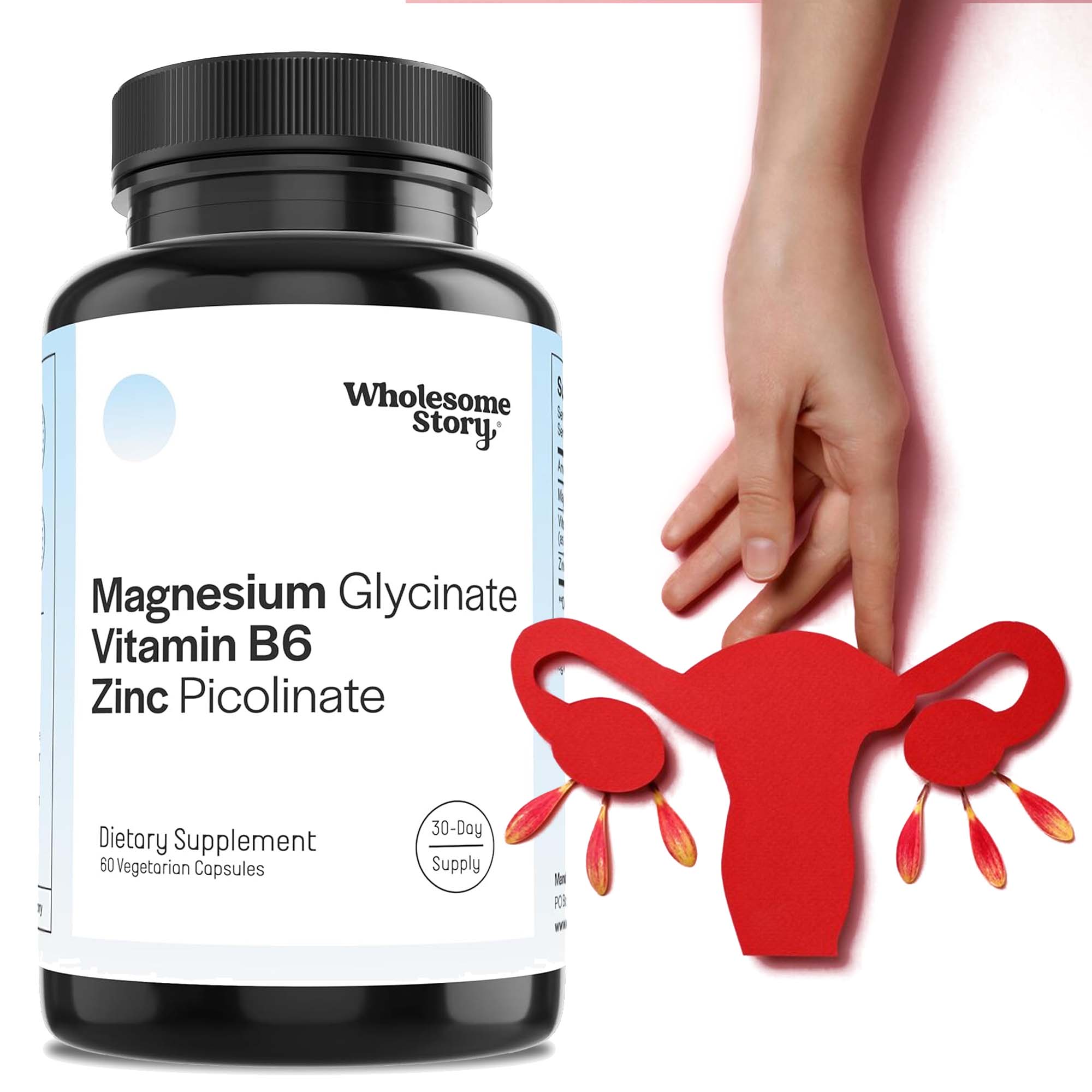 Magnesium Glycinate Capsule - جليسينات المغنيسيوم، فيتامين ب6، مكملات بيكولينات