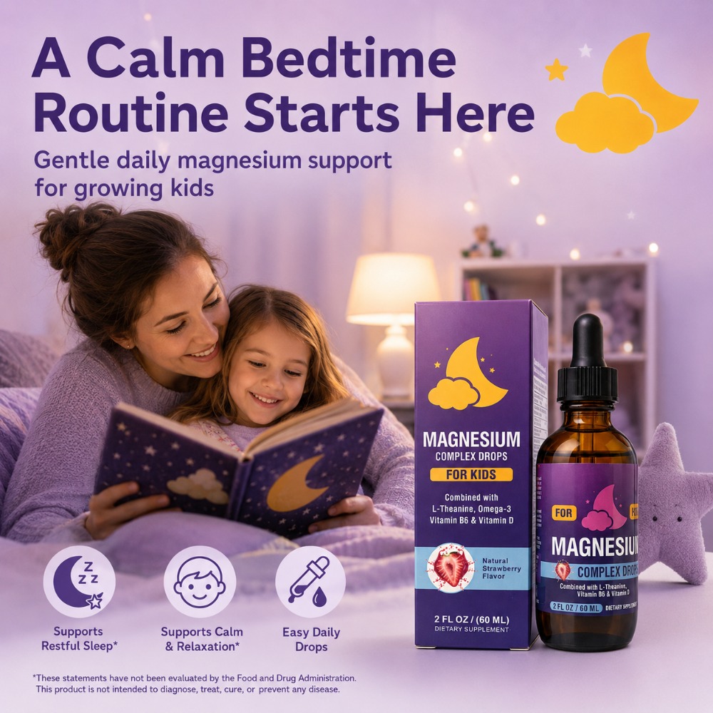 Magnesium Glycinate Capsule - قطرات مركب المغنيسيوم للأطفال مع مغنيسيوم