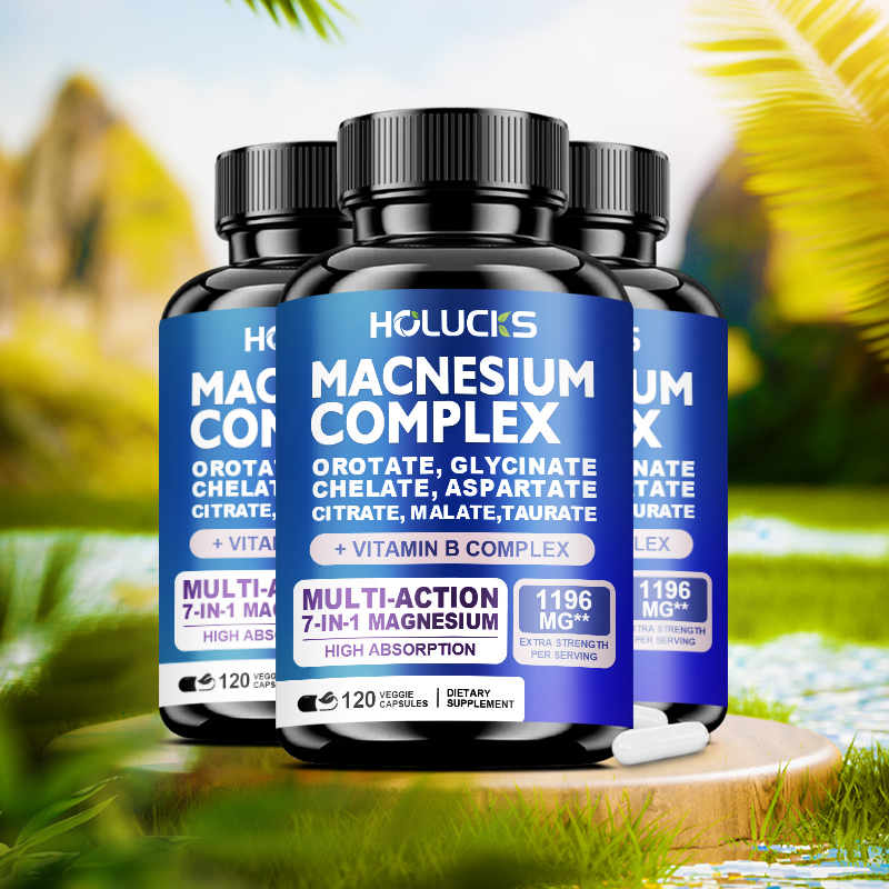 Magnesium Glycinate Capsule - مكمل مغنيسيوم 1000 ملغ، مع فيتامينات
