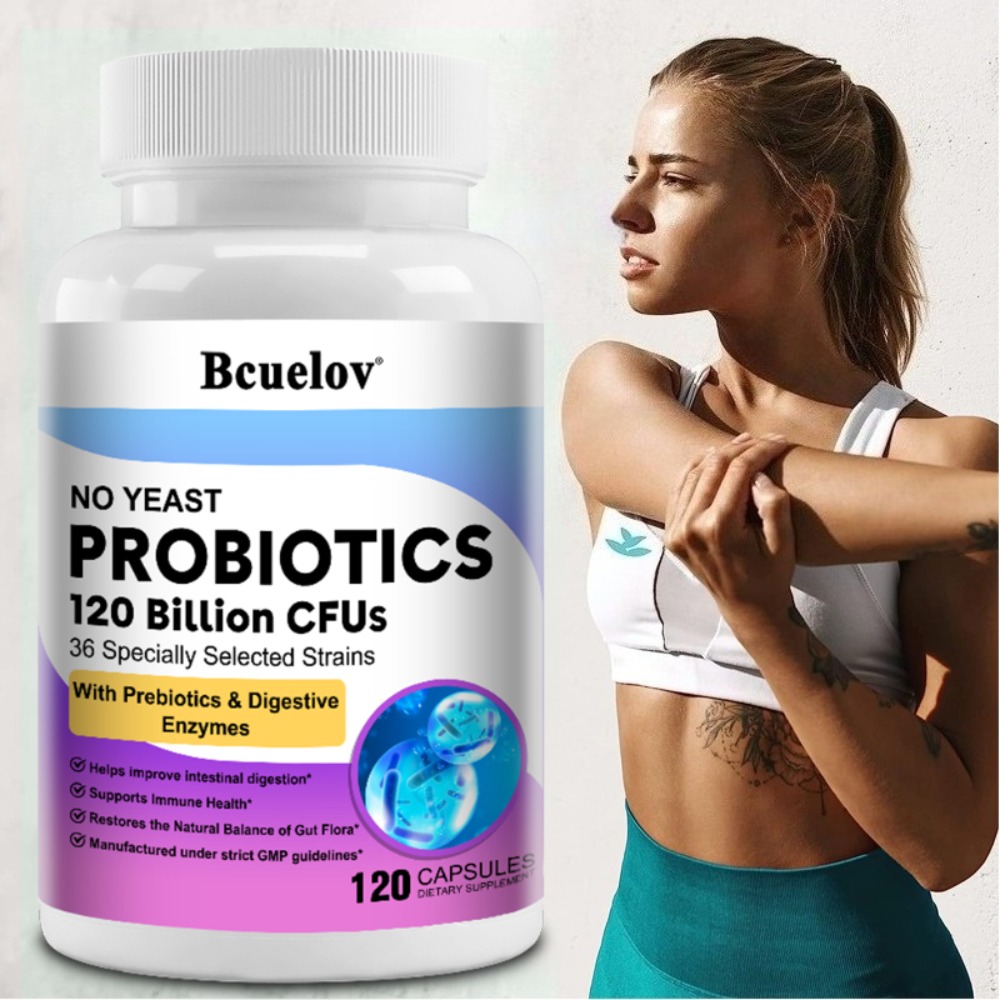 Probiotic 60 Billion - كبسولات البروبيوتيك العضوية مع 120 مليار
