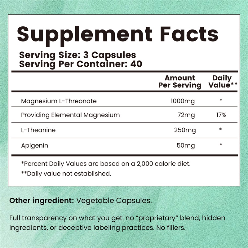 مجمع المغنيسيوم L-Threonate -  - مراجعة Magnesium Glycinate Capsule وسعره