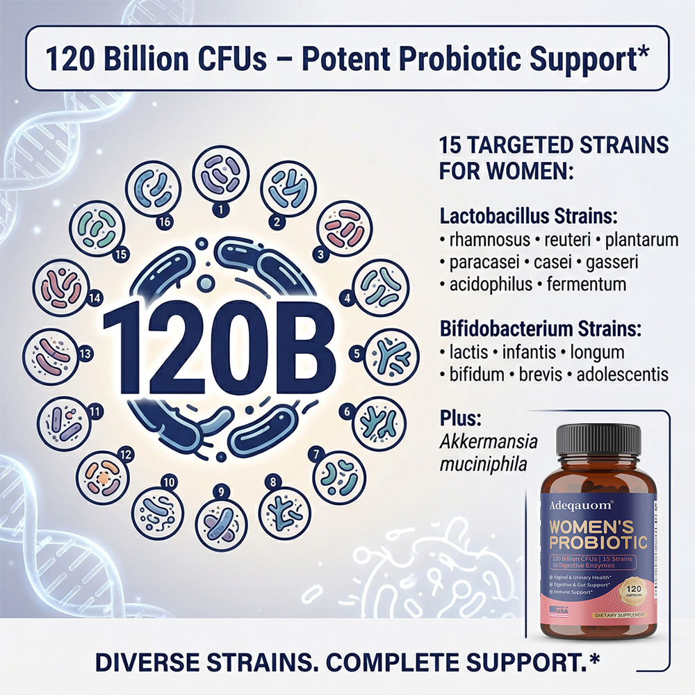 كبسولات البروبيوتيك للنساء 120 - مراجعة Probiotic 60 Billion وسعره