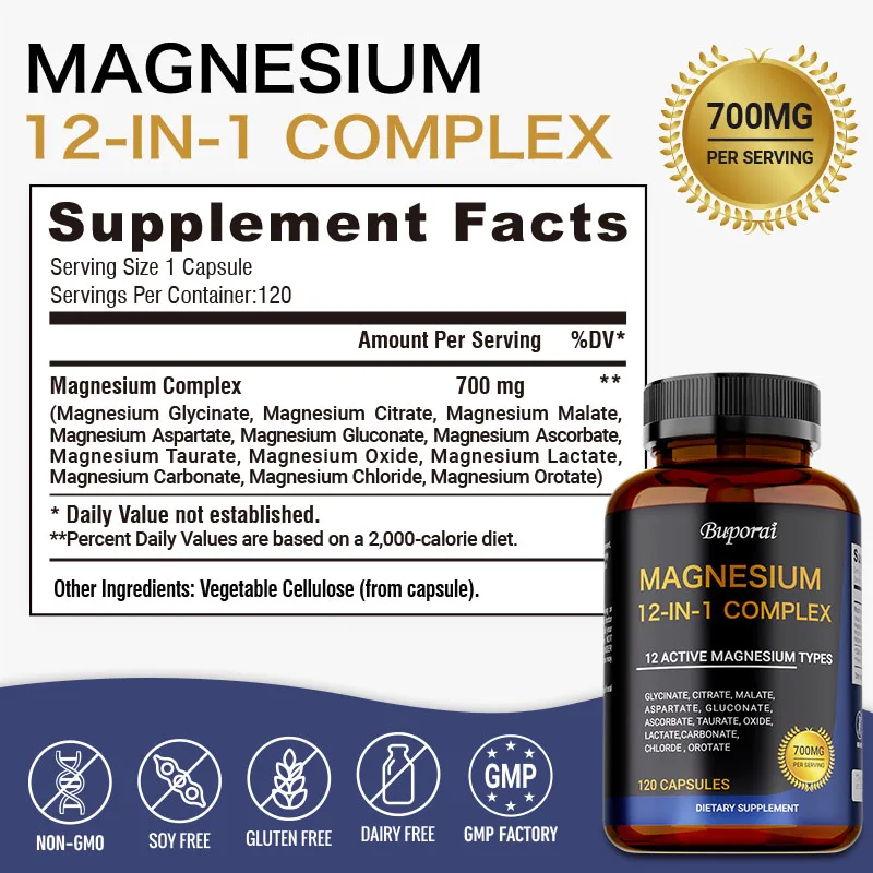 كبسولات المغنيسيوم المعقدة - ت - مراجعة Magnesium Glycinate Capsule وسعره