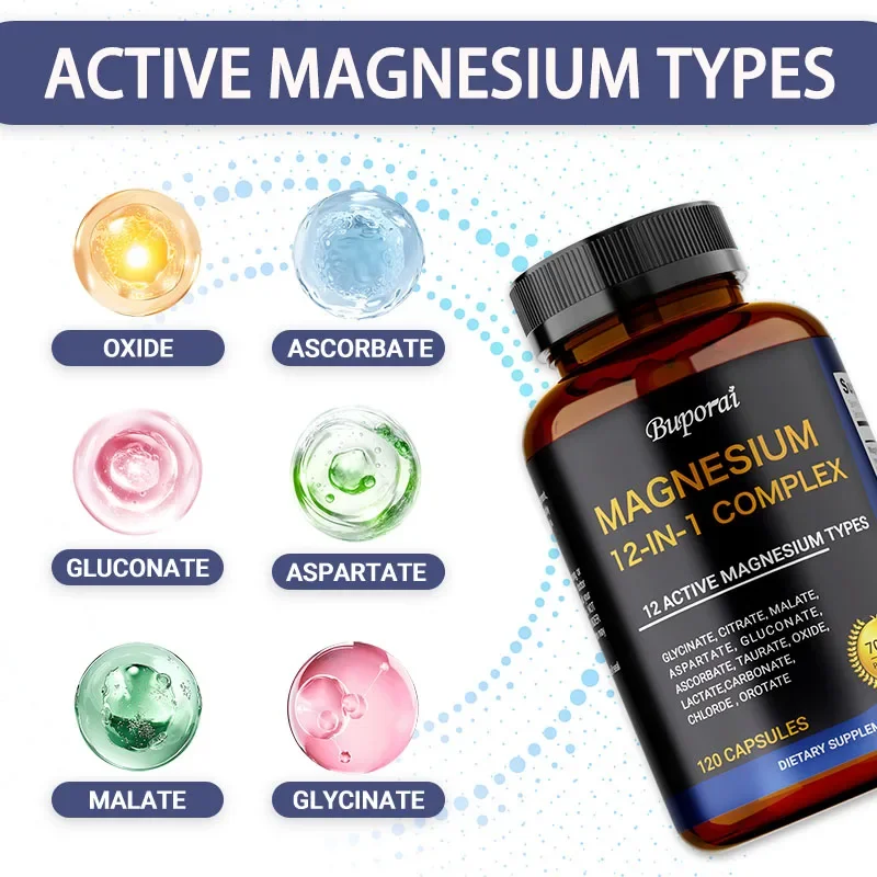 كبسولات المغنيسيوم المعقدة - ت - مراجعة Magnesium Glycinate Capsule وسعره