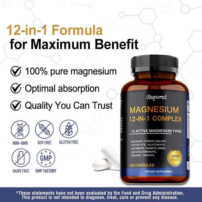 كبسولات المغنيسيوم المعقدة - ت - مراجعة Magnesium Glycinate Capsule وسعره
