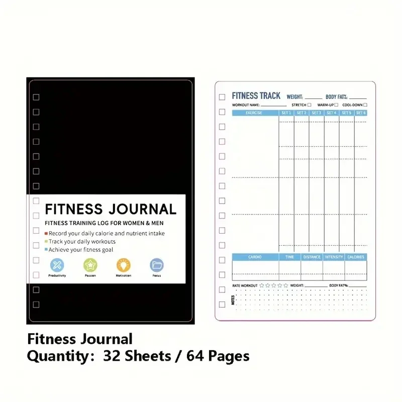 دفتر ملاحظات حلزوني لخطط التما - مراجعة Nutrition And Exercise وسعره