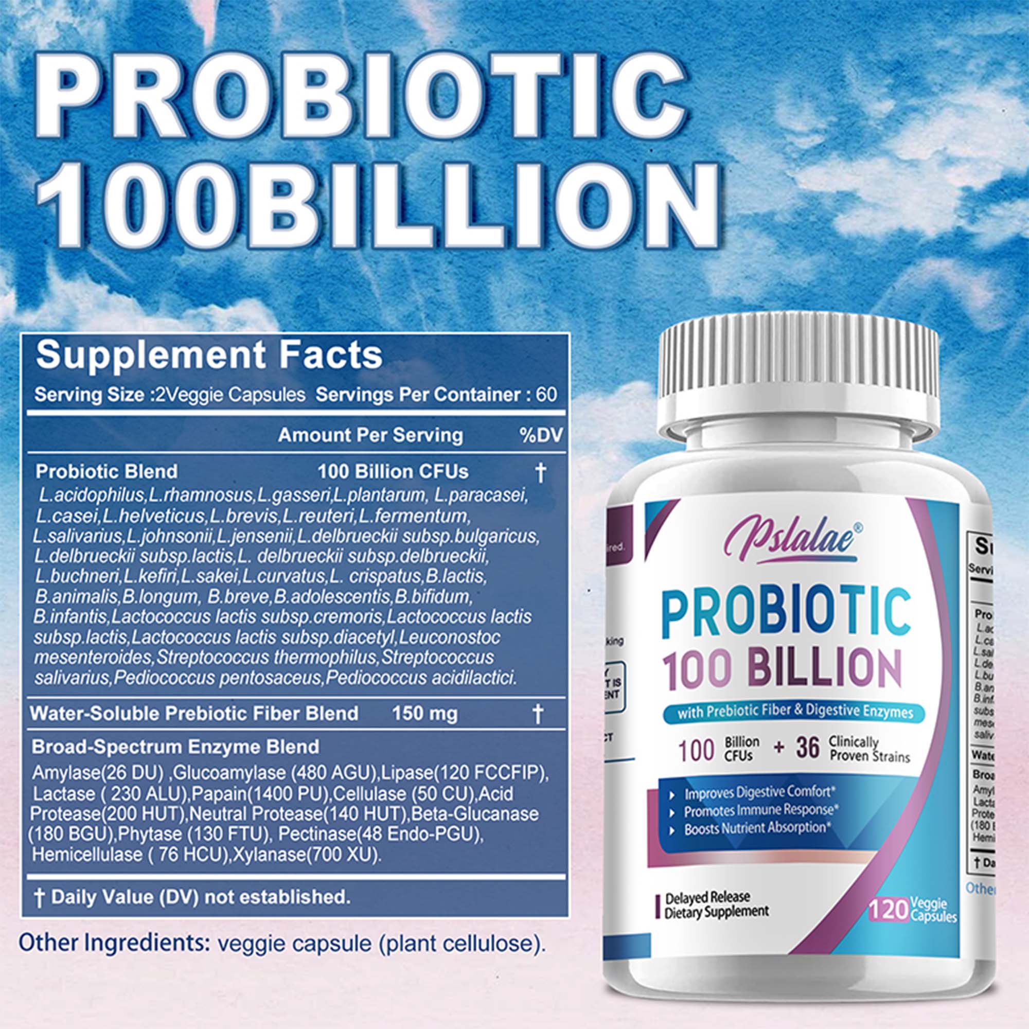 البروبيوتيك 100 مليار - مساعدة - مراجعة Probiotic 60 Billion وسعره