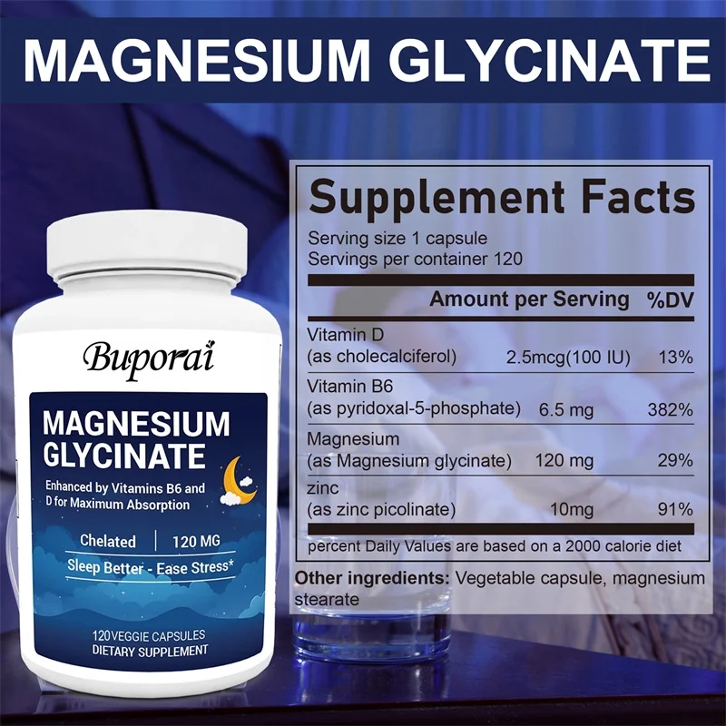 المغنيسيوم جليسينات 120 ملغ كب - مراجعة Magnesium Glycinate Capsule وسعره