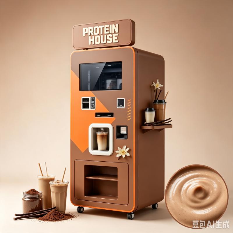آلة بيع مشروبات البروتين الذكي - مراجعة Nutrition Fitness Equipment وسعره
