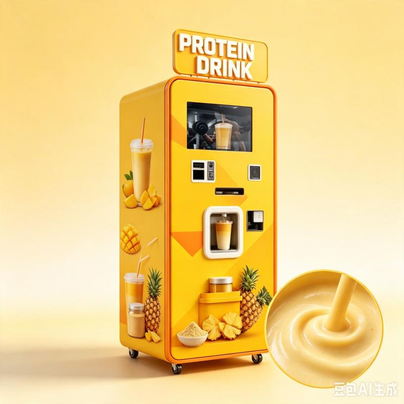 آلة بيع مشروبات البروتين الذكي - مراجعة Nutrition Fitness Equipment وسعره