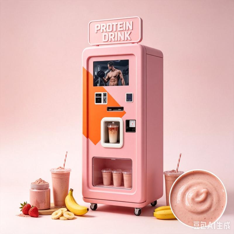 آلة بيع مشروبات البروتين الذكي - مراجعة Nutrition Fitness Equipment وسعره