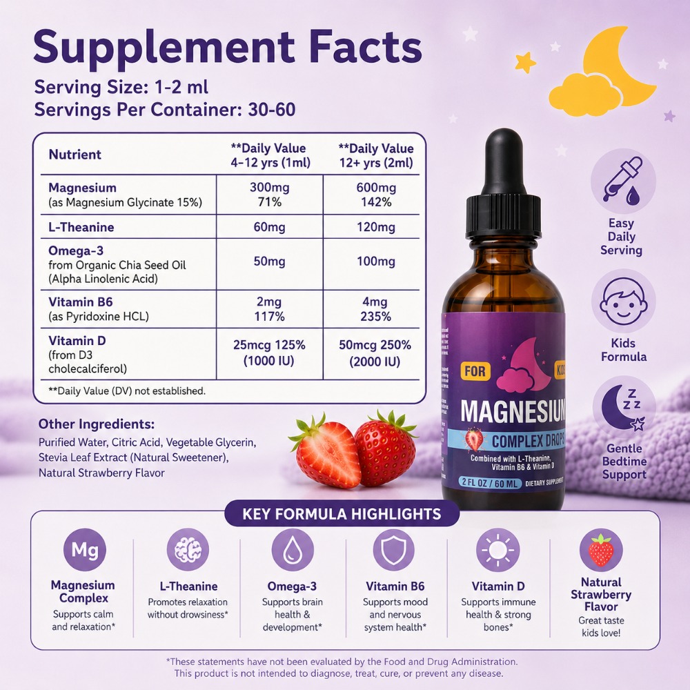 قطرات مركب المغنيسيوم للأطفال  - مراجعة Magnesium Glycinate Capsule وسعره