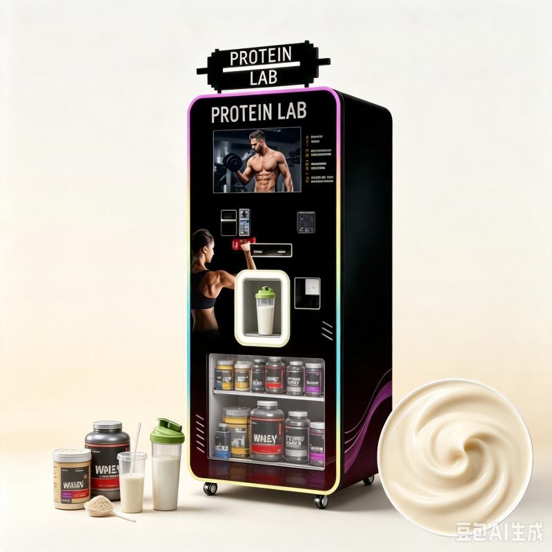 آلة بيع مشروبات البروتين المخص - مراجعة Nutrition Fitness Equipment وسعره