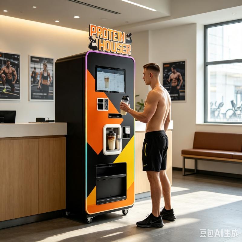 آلة بيع مشروبات البروتين المخص - مراجعة Nutrition Fitness Equipment وسعره