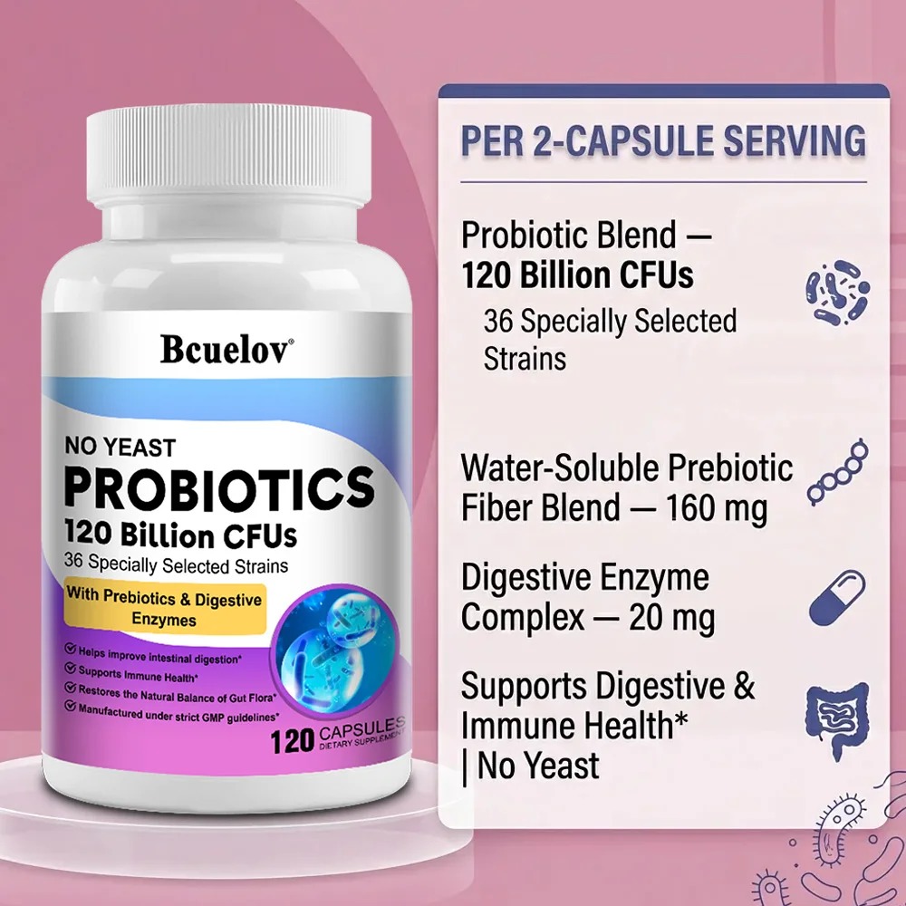كبسولات البروبيوتيك العضوية مع - مراجعة Probiotic 60 Billion وسعره